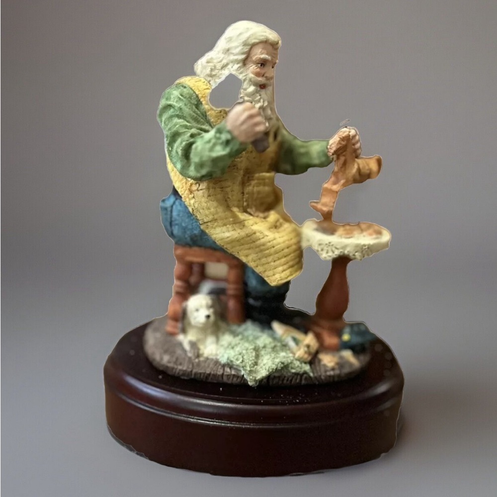 Pacific Rim Santa Workshop Music Box 1995 vtg With Box Item #50003